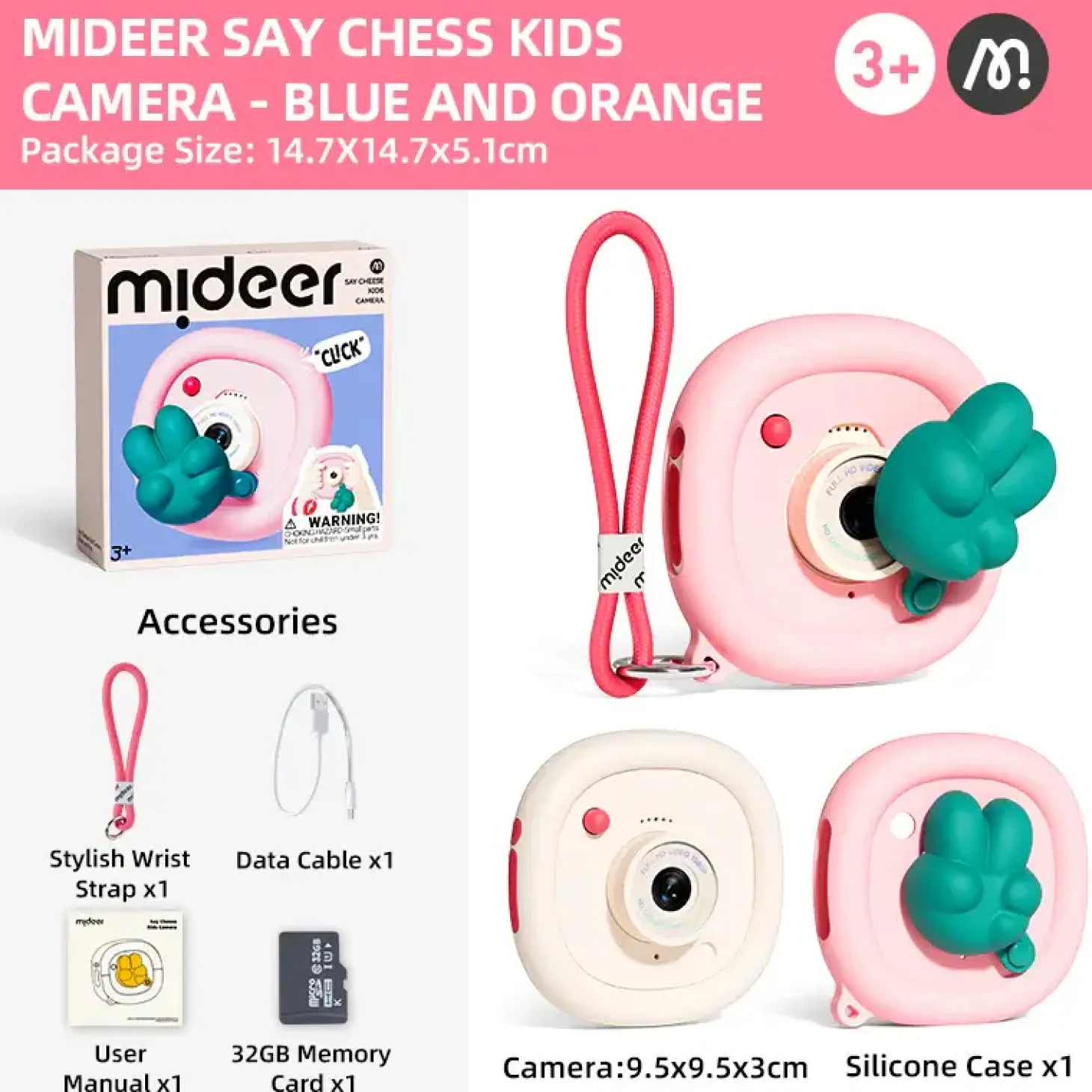 Aparat dziecięcy Say Cheese! - różowy