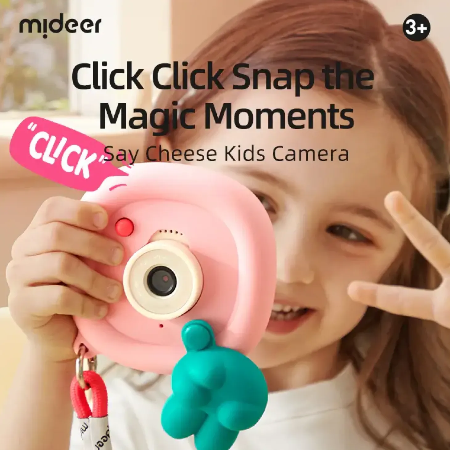 Aparat dziecięcy Say Cheese! - różowy