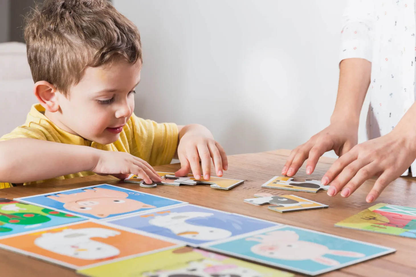 Baby puzzle - dwustronne puzzle dla najmłodszych - WIEŚ