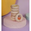 Drewniana zabawka sensoryczna Donut Calm - fioletowy