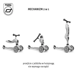 Highwaykick 1 Lifestyle 2w1 Jeździk i hulajnoga z zamykanym schowkiem 1-5 lat Wildcat
