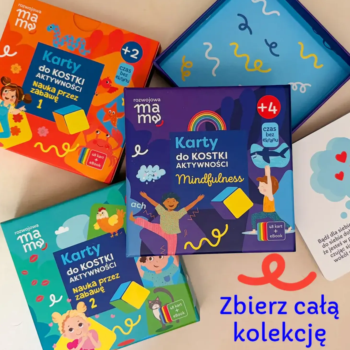 Karty do kostki aktywności - nauka przez zabawę 1+ mini e-book 2+