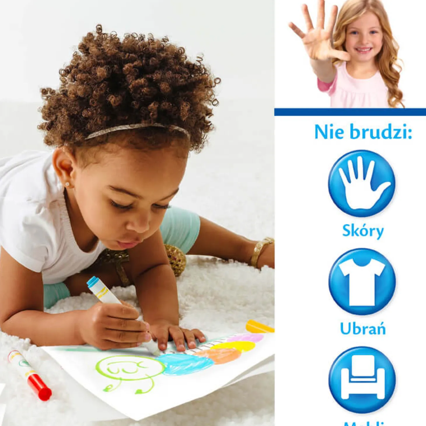 Kolorowanka dla dzieci i 4 niebrudzące magiczne flamastry Color Wonder Mess Free Bluey 3+