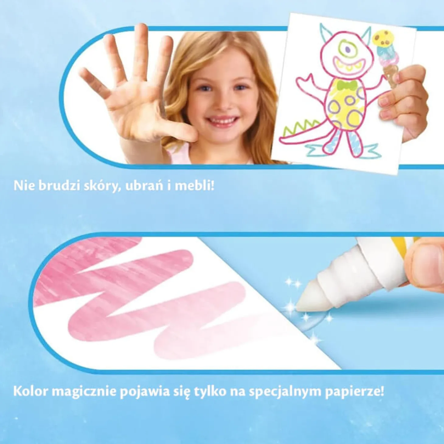 Kolorowanka dla dzieci i 4 niebrudzące magiczne flamastry Color Wonder Mess Free Bluey 3+