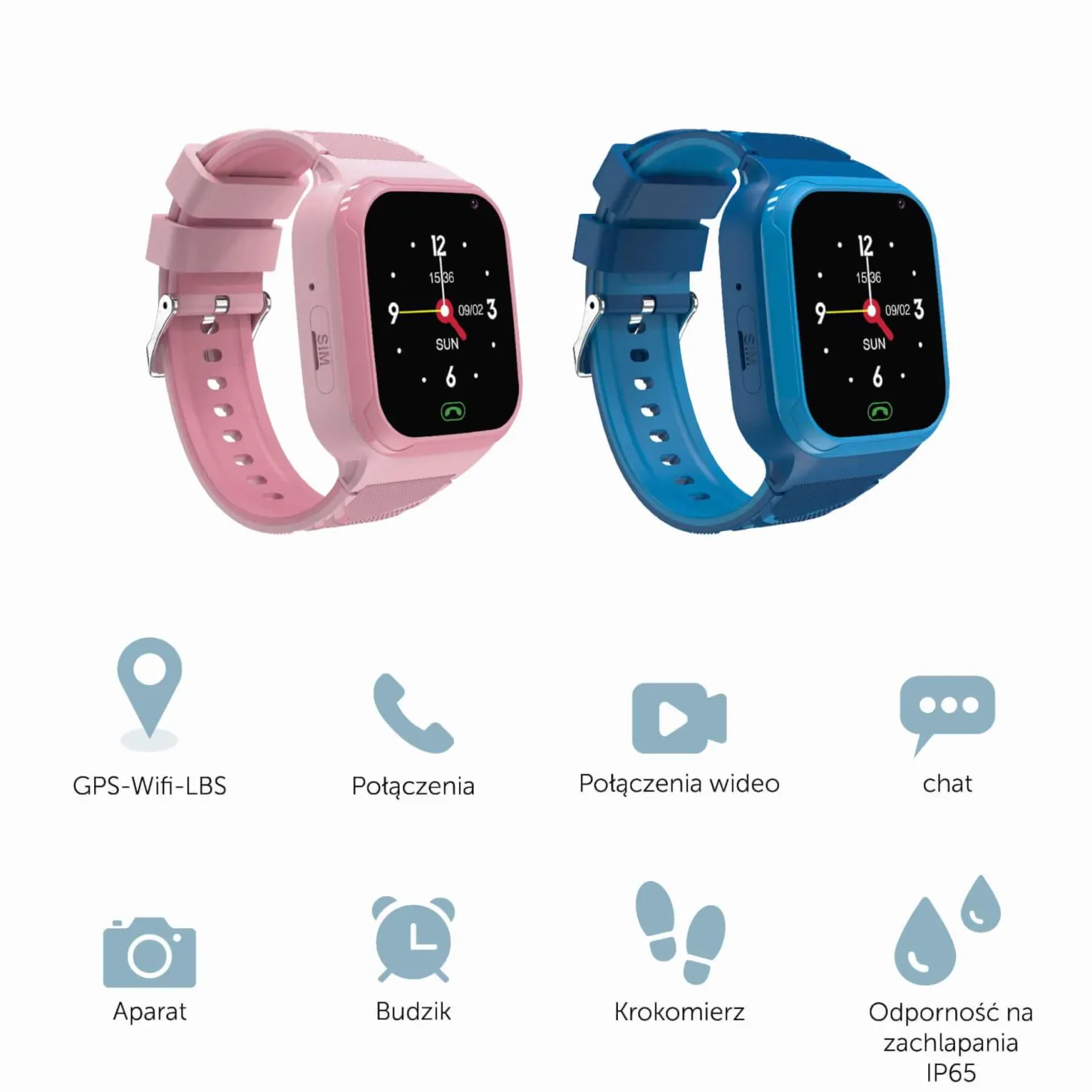 Smartwatch dla dzieci - Różowy